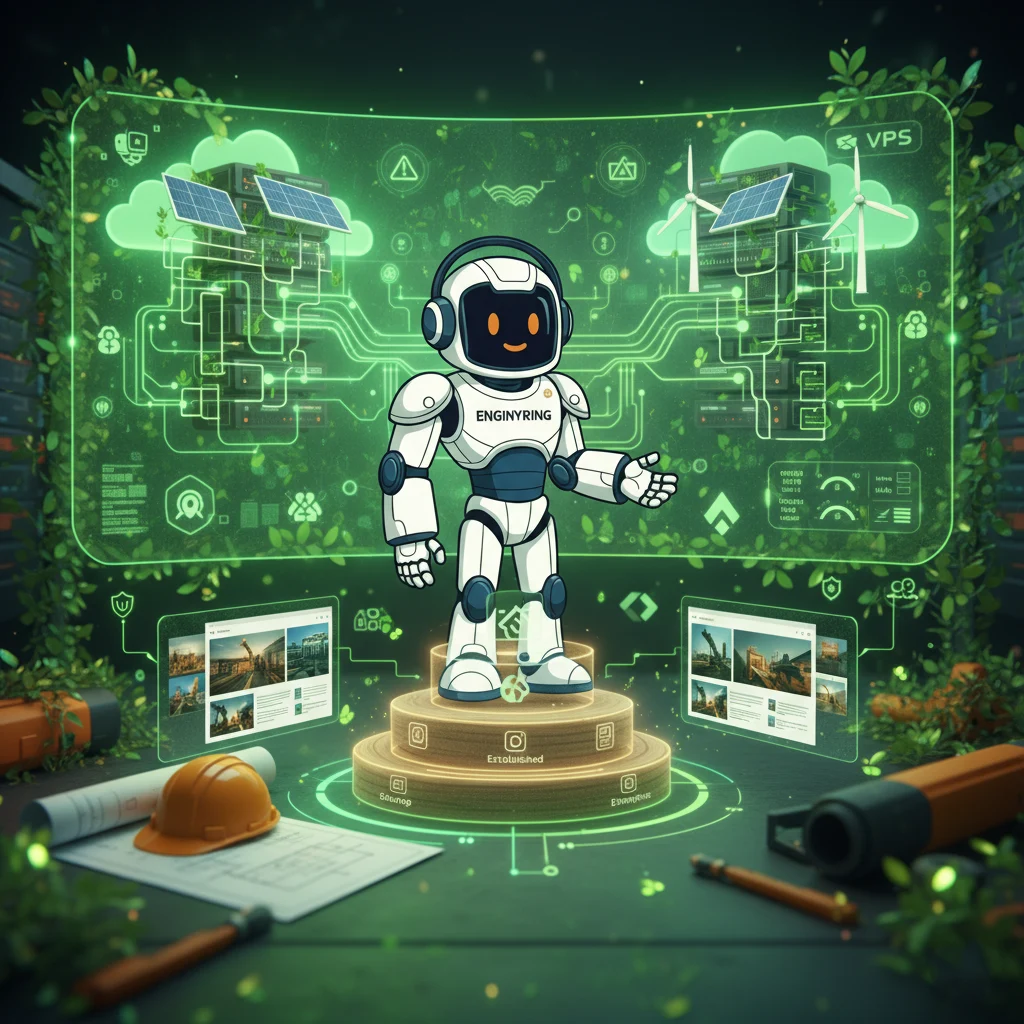 Green hosting for construction: Performance meets sustainability