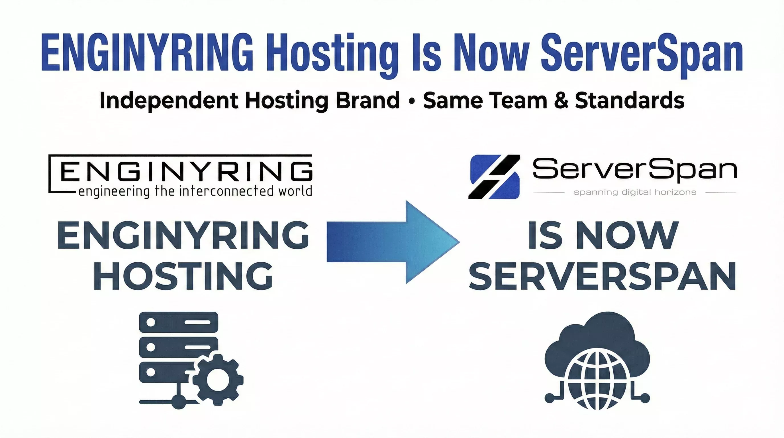ENGINYRING Hosting Is Now ServerSpan