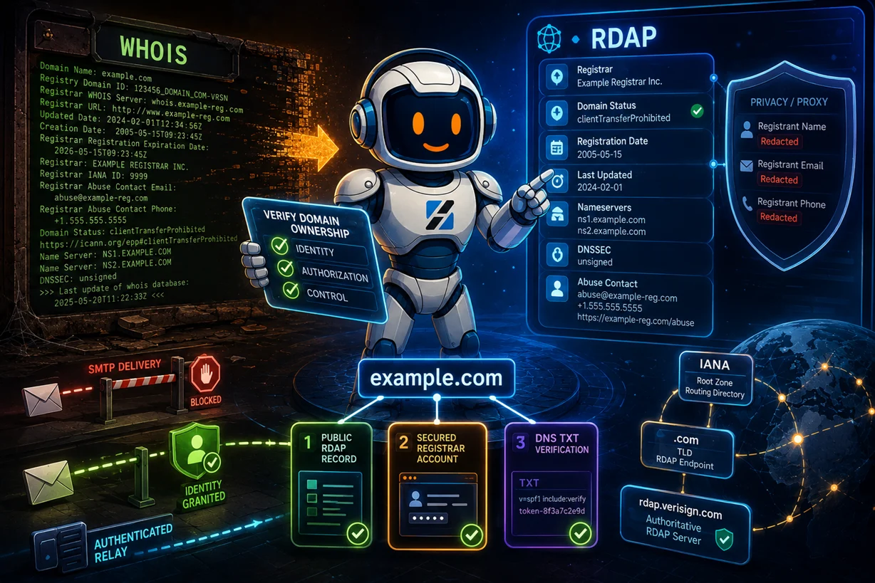 RDAP vs WHOIS: Verify Domain Ownership in 2026