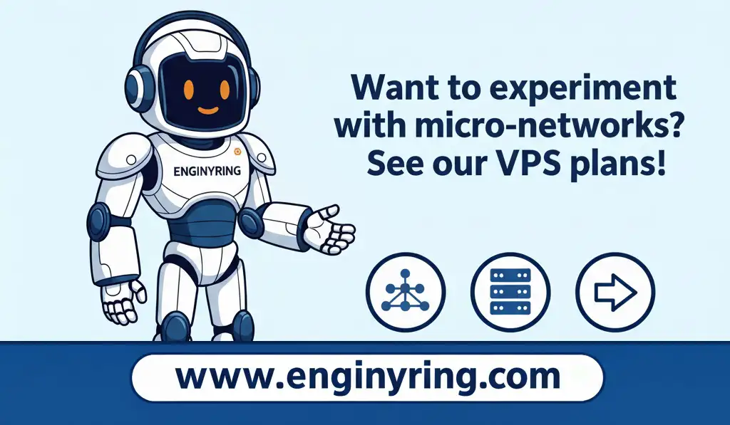 Want to experiment with networks? Check out our plans!