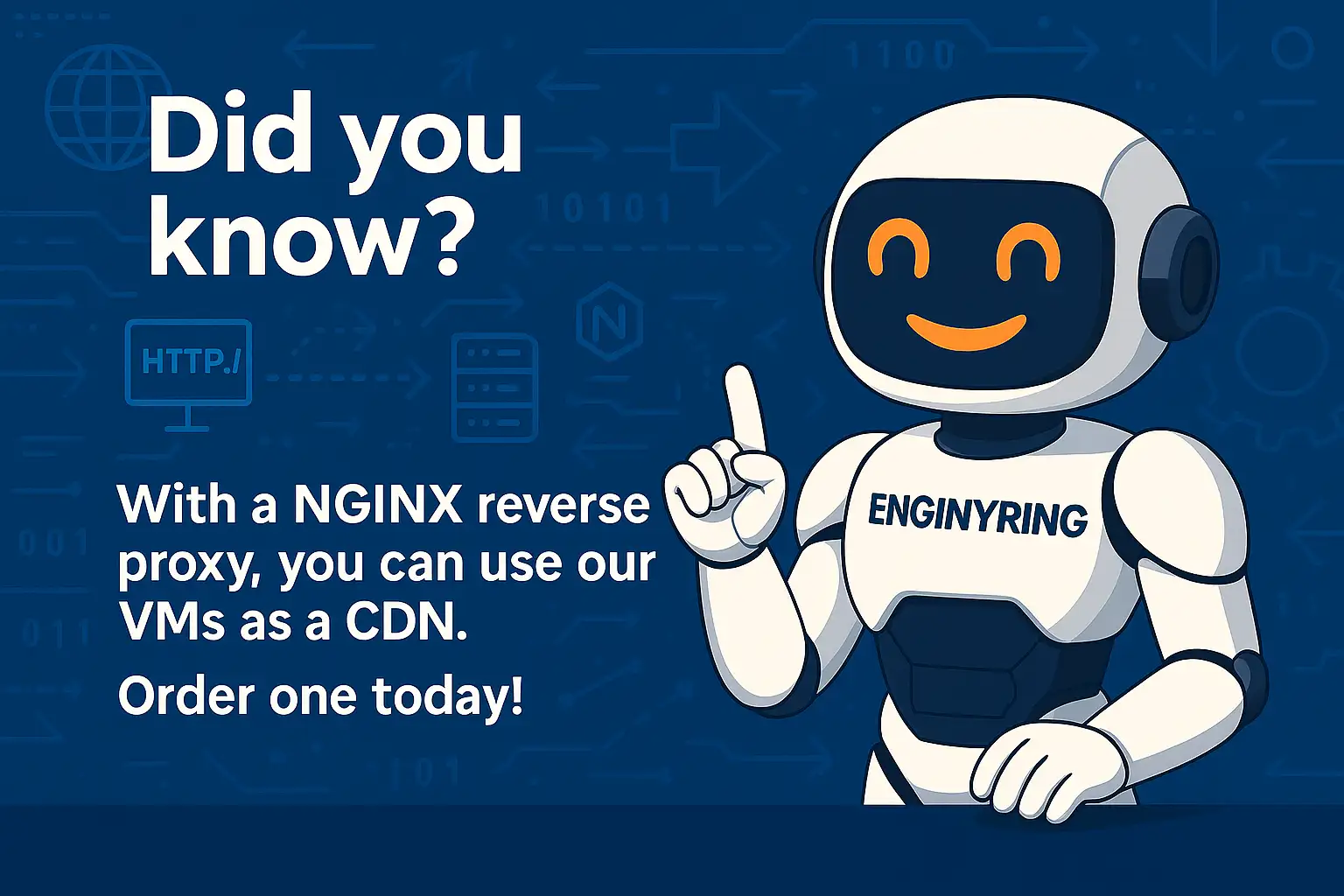 You can setup a CDN with a reverse-proxy! Order a VPS today!