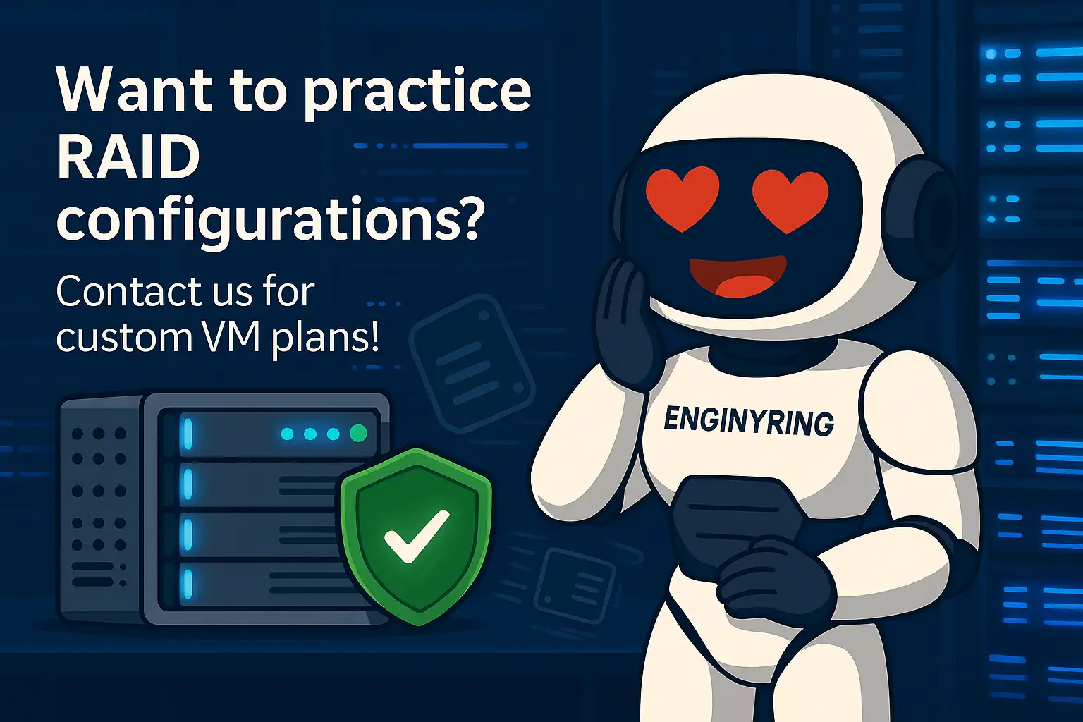 Need a VPS to practice RAID? Check out our plans!